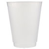 Front Flex Plastic Cups, 16 Oz, Frosted/translucent, 25 Pack, 20 Packs/carton