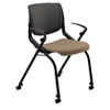 Motivate Nesting/stacking Flex-Back Chair, Supports Up To 300 Lb, Morel Seat, Black Back/base