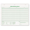 Daily Attendance Card, 8.5 X 11, 1/page, 50 Forms