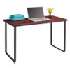 Steel Desk, 47.25" X 24" X 28.75", Cherry/black
