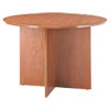 <strong>Alera®</strong><br />Alera Valencia Round Conference Table with Legs, 42" Diameter x 29.5h, Medium Cherry