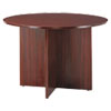 <strong>Alera®</strong><br />Alera Valencia Round Conference Table with Legs, 42" Diameter x 29.5h, Mahogany