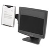 Office Suites Monitor Mount Copyholder, 150 Sheet Capacity, Plastic, Black/silver