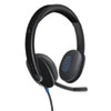 <strong>Logitech®</strong><br />H540 Binaural Over The Head Corded Headset, Black