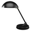 Incandescent Desk Lamp With Vented Dome Shade, 8.75"w X 16.25"d X 16.25"h, Matte Black