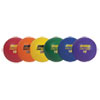 Rhino Playground Ball Set, 10" Diameter, Rubber, Assorted Colors, 6/Set