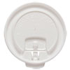 Lift Back And Lock Tab Cup Lids For Foam Cups, Fits 10 Oz Trophy Cups, White, 100/pack