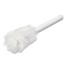 Sparta Handle Bottle Brush, Pint, White Polyester Bristles, 4.5" Brush, 7.5" White Plastic Handle