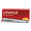 <strong>Universal®</strong><br />Standard Chisel Point Staples, 0.25" Leg, 0.5" Crown, Steel, 5,000/Box