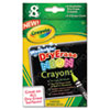 Washable Dry Erase Crayons W/e-Z Erase Cloth, Assorted Neon Colors, 8/pack