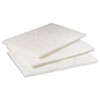 Light Duty Cleansing Pad, 6" X 9", White, 20/pack, 3 Packs/carton