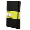 Classic Softcover Notebook, 1-Subject, Unruled, Black Cover, (192) 8.25 x 5 Sheets