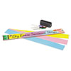 Dry Erase Sentence Strips, 24 x 3, Blue; Pink; Yellow, 30/Pack
