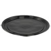 Caterline Casuals Thermoformed Platters, 12" Diameter, Black. Plastic, 25/Carton