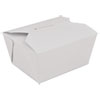 Champpak Retro Carryout Boxes #1, 4.38 X 3.5 X 2.5, White, 300/carton