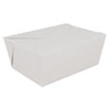 Champpak Retro Carryout Boxes #4, 7.75 X 5.5 X 3.5, White, 160/carton
