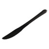 Heavyweight Cutlery, Knives, 7 1/4", Polypropylene, Black, 1000/carton