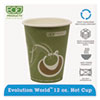 Evolution World 24% Recycled Content Hot Cups, 12 oz, 50/Pack, 20 Packs/Carton