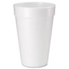 <strong>Dart®</strong><br />Foam Drink Cups, 16 oz, White, 20/Bag, 25 Bags/Carton