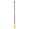Gripper Fiberglass Mop Handle, 1" dia x 60", Blue/Yellow