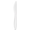 Reliance Medium Heavy Weight Cutlery, Std Size, Knife, Boxed, White, 1000/ct