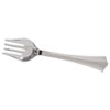 Heavyweight Plastic Serving Forks, Silver, 10", Reflections, 60/carton