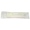 Wrapped Cutlery Kit, 5.25", Spork/straw/napkin, White, 1,000/carton