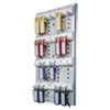 <strong>Durable®</strong><br />Key Rack, 24-Tag Capacity, Plastic, Gray, 8.38 x 1.38 x 14.13