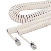<strong>Softalk®</strong><br />Coiled Phone Cord, Plug/Plug, 12 ft, Ivory