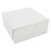 Non-Window Bakery Boxes, 6 X 6 X 2.5, White, 250/carton