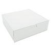 Non-Window Bakery Boxes, 8 X 8 X 2.5, White, 250/bundle