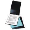 PRESSTEX Report Cover with Tyvek Reinforced Hinge, Top Bound, Two-Piece Prong Fastener, 2" Capacity, 8.5 x 14, Light Blue