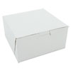 Non-Window Bakery Boxes, 6 X 6 X 3, White, 250/carton