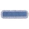 High Absorbency Mop Pad, Nylon/polyester Microfiber, 18" Long, Blue