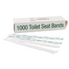 Sani/shield Printed Toilet Seat Band, 16 X 1.5, Deep Blue/white, 1,000/carton