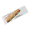 Sub Sandwich Bags, 4.5" X 14", White/submarine-Sandwich Theme, 1,000/carton