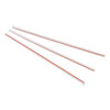 Unwrapped Hollow Stir-Straws, 5.5", Plastic, White/red, 1,000/box, 10 Boxes/carton
