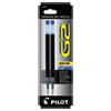 Refill for Pilot B2P, Dr Grip, G2, G6, MR Metropolitan, Precise BeGreen and Q7 Gel Pens, Extra-Fine Tip, Blue Ink, 2/Pack