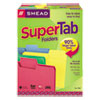 <strong>Smead™</strong><br />SuperTab Colored File Folders, 1/3-Cut Tabs: Assorted, Letter Size, 0.75" Expansion, 11-pt Stock, Color Assortment 1, 100/Box