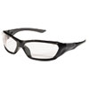 Forceflex Safety Glasses, Black Frame, Clear Lens