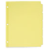 Write And Erase Plain-Tab Paper Dividers, 5-Tab, Letter, Buff, 36 Sets