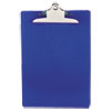 Recycled Plastic Clipboard with Ruler Edge, 1" Clip Capacity, Holds 8.5 x 11 Sheets, Blue