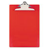 <strong>Saunders</strong><br />Recycled Plastic Clipboard with Ruler Edge, 1" Clip Capacity, Holds 8.5 x 11 Sheets, Red
