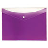 Poly Snap Envelope, Snap Closure, 8.5 X 11, Grape