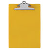 RECYCLED PLASTIC CLIPBOARD W/RULER EDGE, 1" CLIP CAP, 8.5 X 11 SHEETS, YELLOW