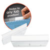 Easy Slide Hanging Folder Tab, 1/3-Cut, White/Clear, 3.5" Wide, 18/Pack