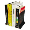 Urban Collection Punched Metal Bookends, 6 1/2 X 6 1/2 X 5 1/2, Black