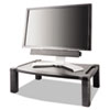 <strong>Kantek</strong><br />Wide Deluxe Two-Level Monitor Stand, 20" x 13.25" x 3" to 6.5", Black, Supports 50 lbs