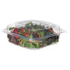Clear Clamshell Hinged Food Containers, 8 X 8 X 3, 80/pack, 2 Packs/carton