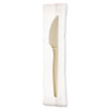 Renewable Individually Wrapped Plant Starch Knife - 7"., 750/carton